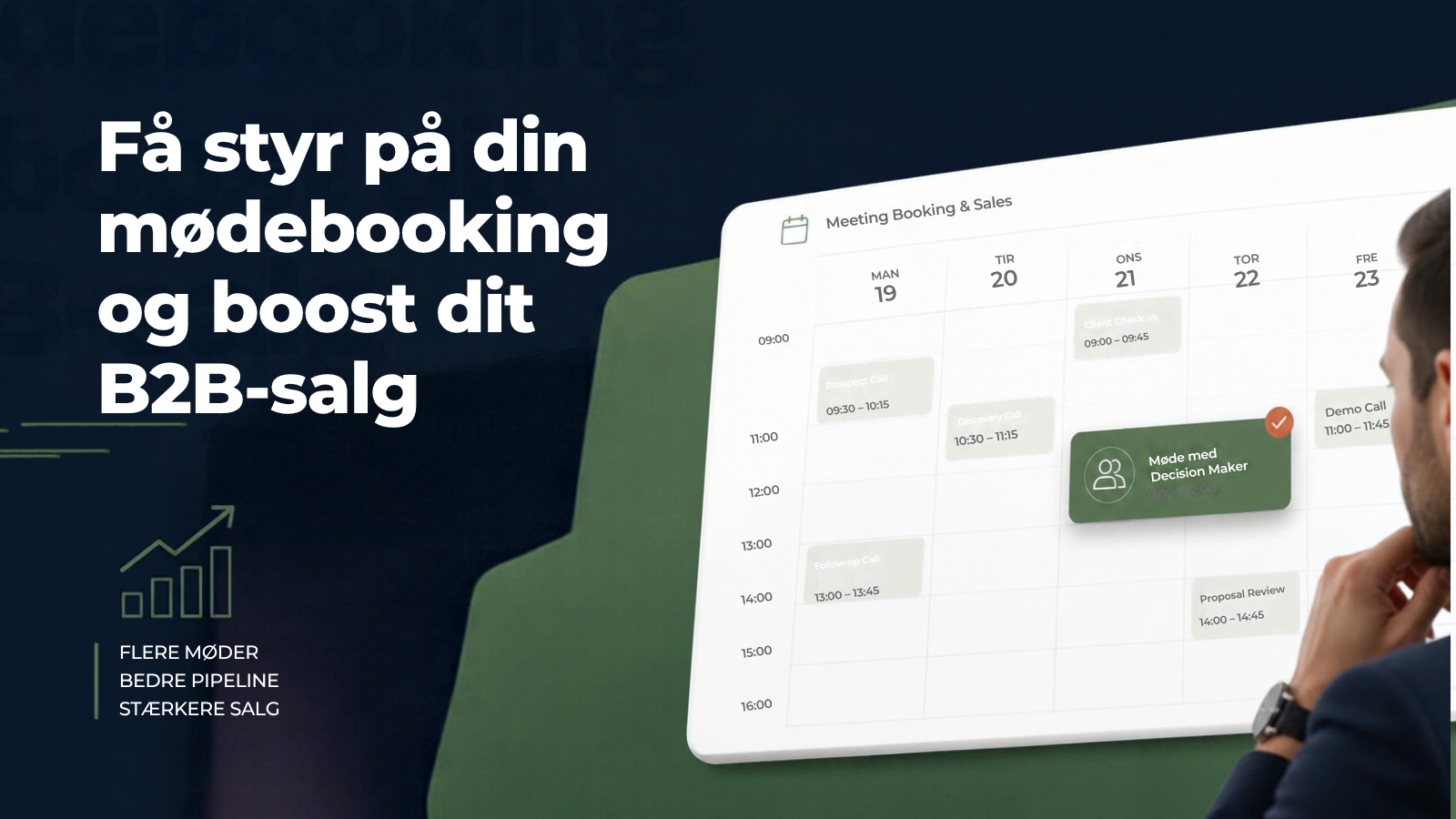 Struktureret mødebooking-proces for B2B-salg